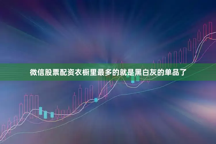微信股票配资衣橱里最多的就是黑白灰的单品了