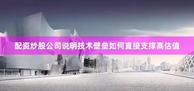 配资炒股公司说明技术壁垒如何直接支撑高估值